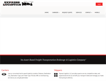 Tablet Screenshot of expresslogistics.net